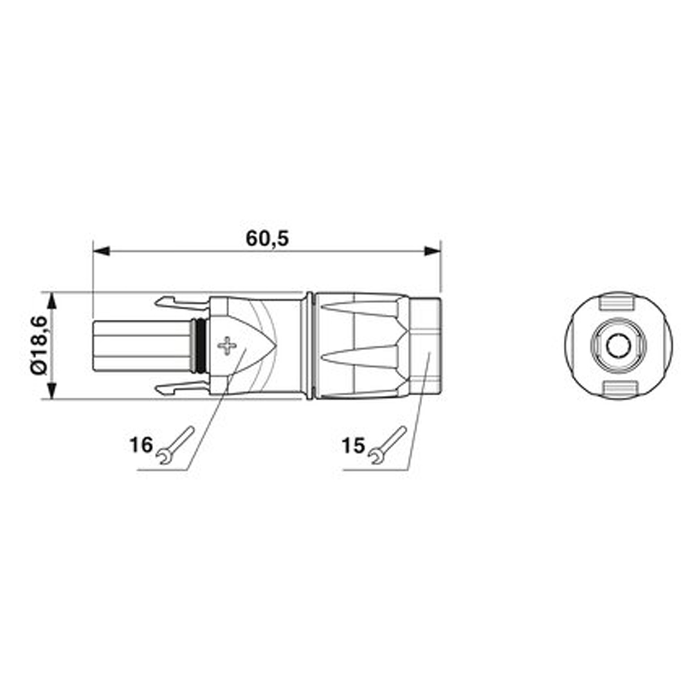 Phoenix Contact SUNCLIX Stecker Steckverbinder PV-CF-S 2,5-6 (+) - 0% MwSt