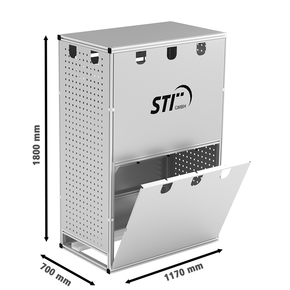 Wechselrichterunterstand Größe XL Gehäuse für Wechselrichter und Anlagenkomponenten Wechselrichterunterstand Größe XL Gehäuse für Wechselrichter und Anlagenkomponenten