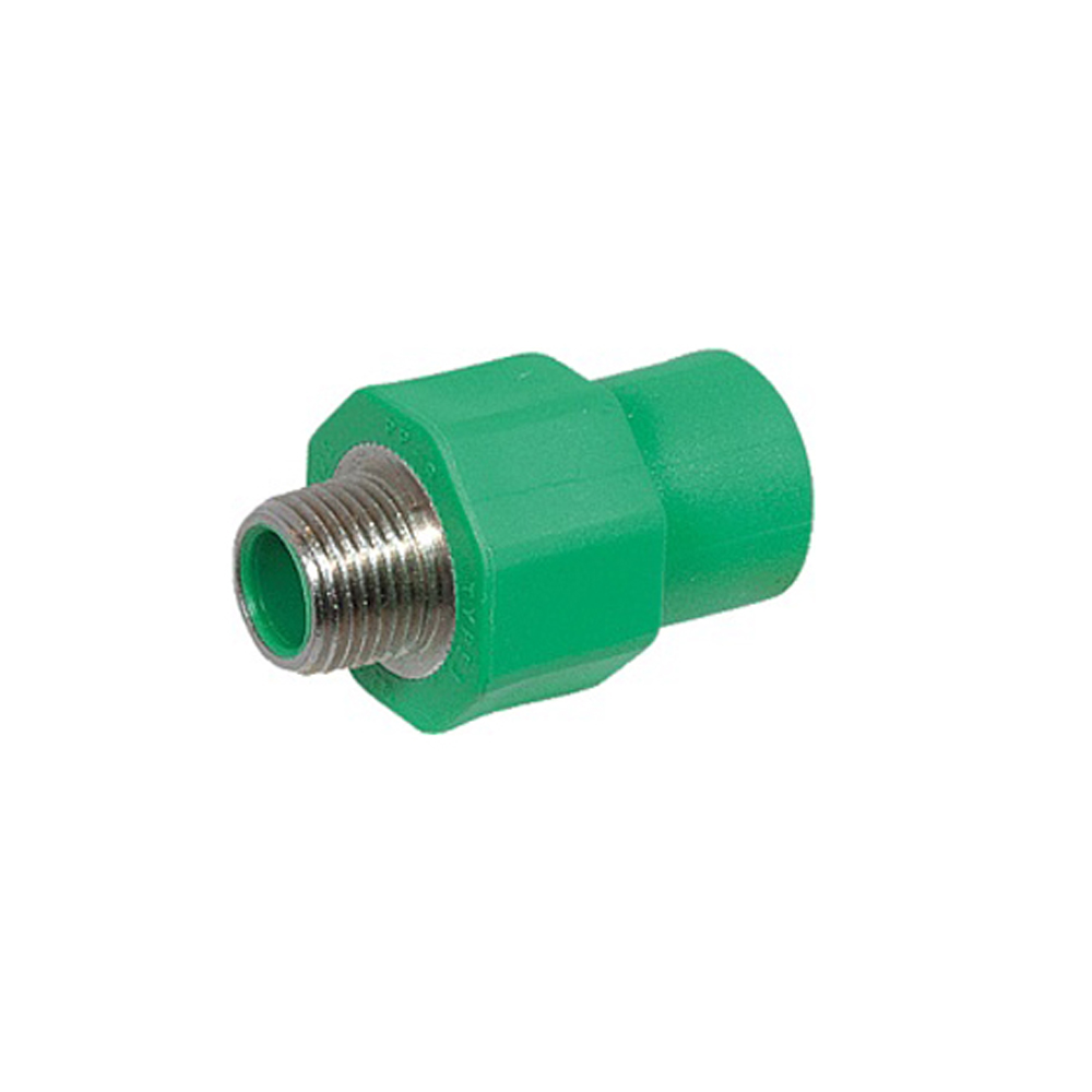 9312746-52 Aqua-Plus - PPR Rohr Kupplung mit Außengewinde Kunststoff Schweißsysteme 20-40 mm