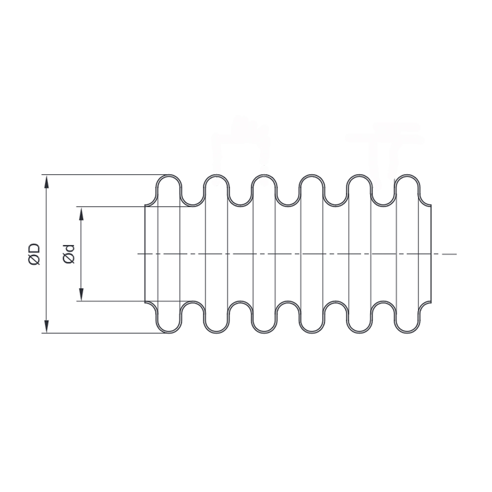 DN12 - DN32 Edelstahlwellrohr 1.4404 (V4A) Solarrohr Wellrohr Solarleitung Heizung - Meterware 