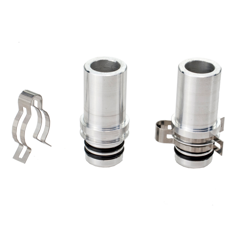 2er-Set STI Aluminium-Kollektoranschluss Verbinder 22 mm