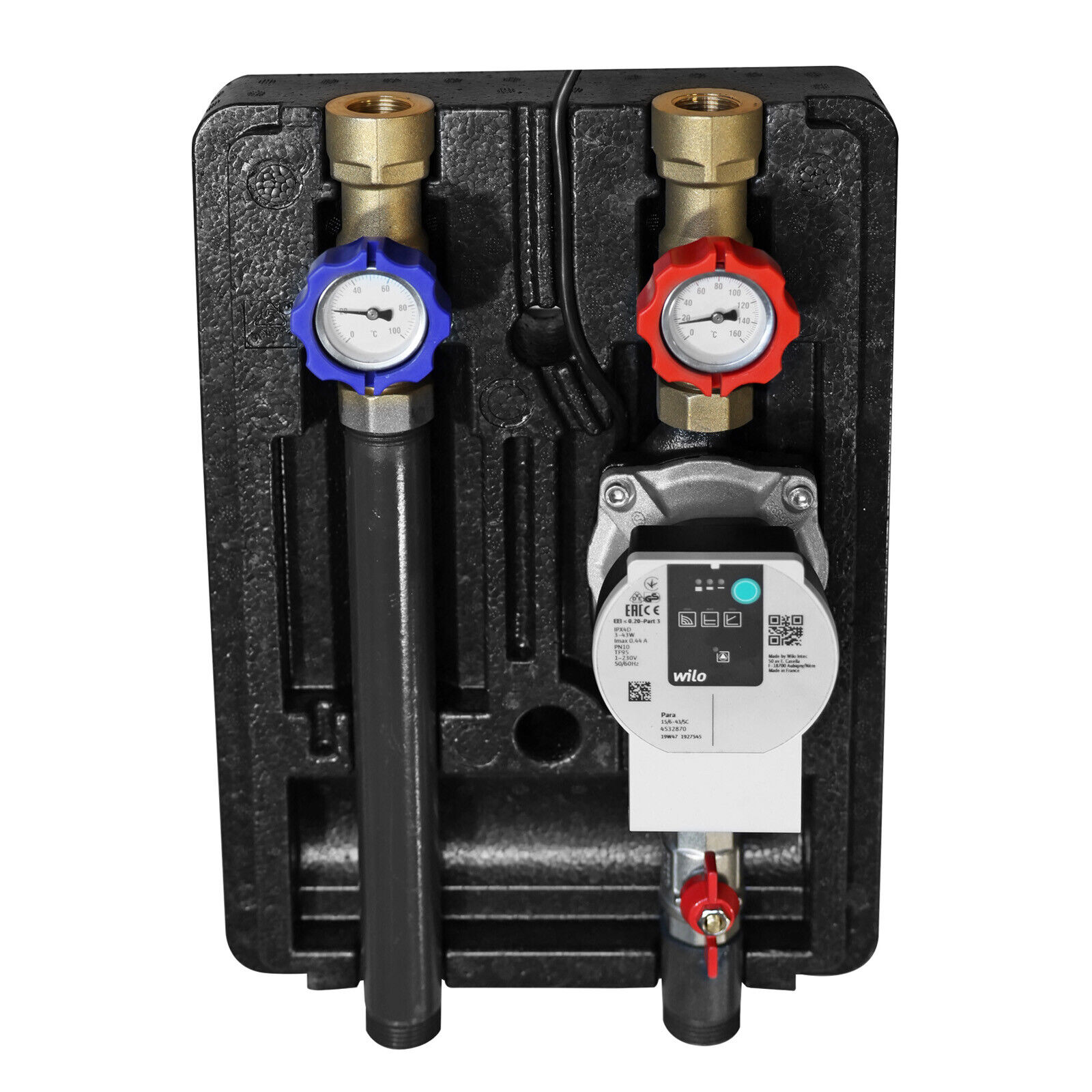 Pumpengruppe Heizkreisset ohne Drei-Wege-Mischer und Stellmotor DN25
