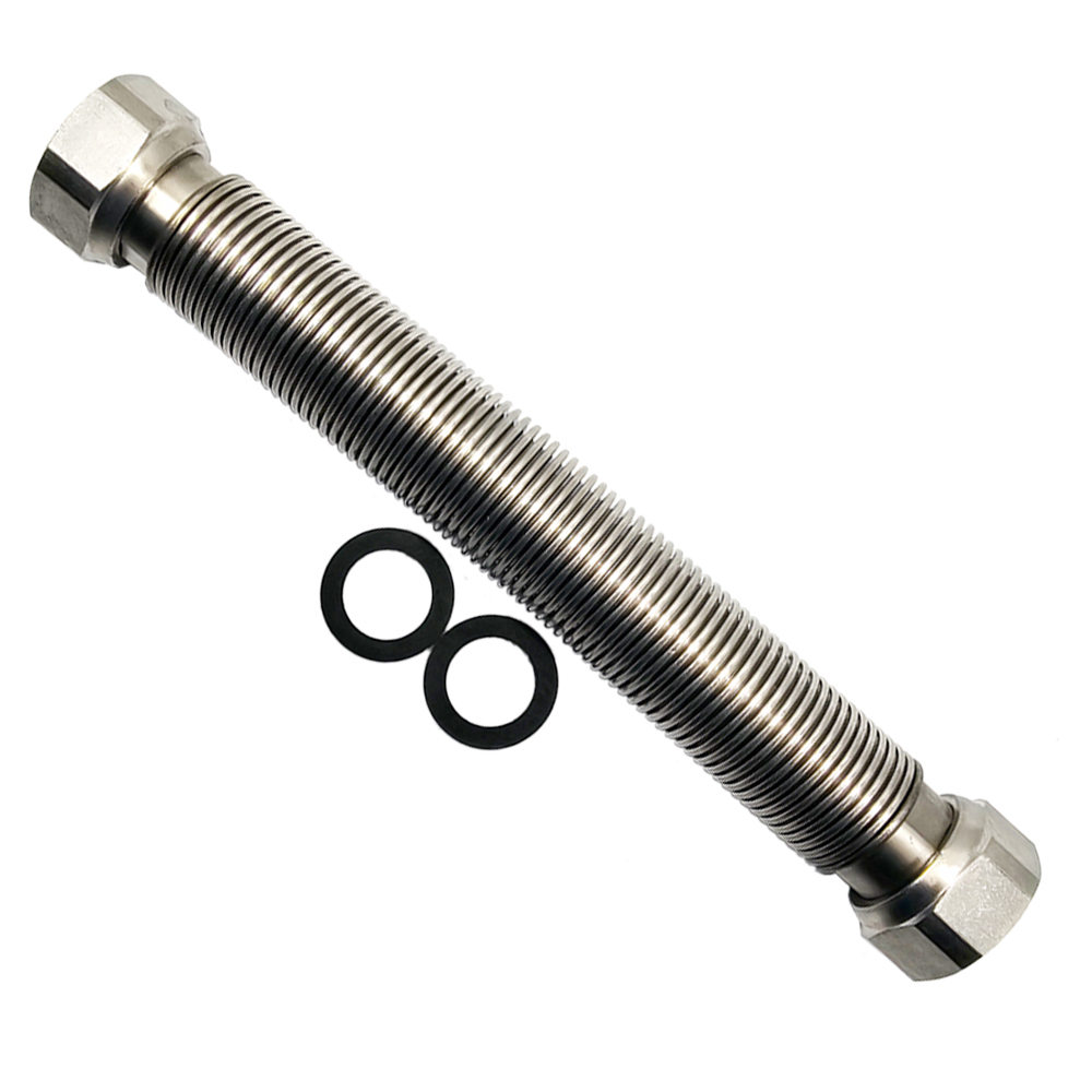 Ayvaz-IG-IG-01 Edelstahlwellrohr ausziehbar IG/IG 1“ - 90-140 mm Solarleitung Flexschlauch