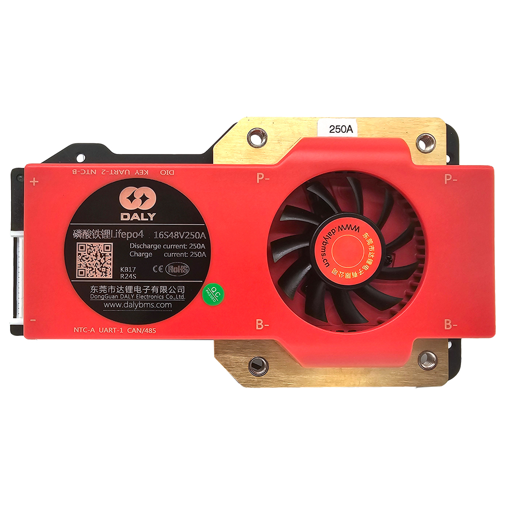 DALY Smart BMS LiFePO4 16S 48V 250A Battery Protection Board UART/RS485/CAN Balancing USB Bluetooth - 0% MwSt.
