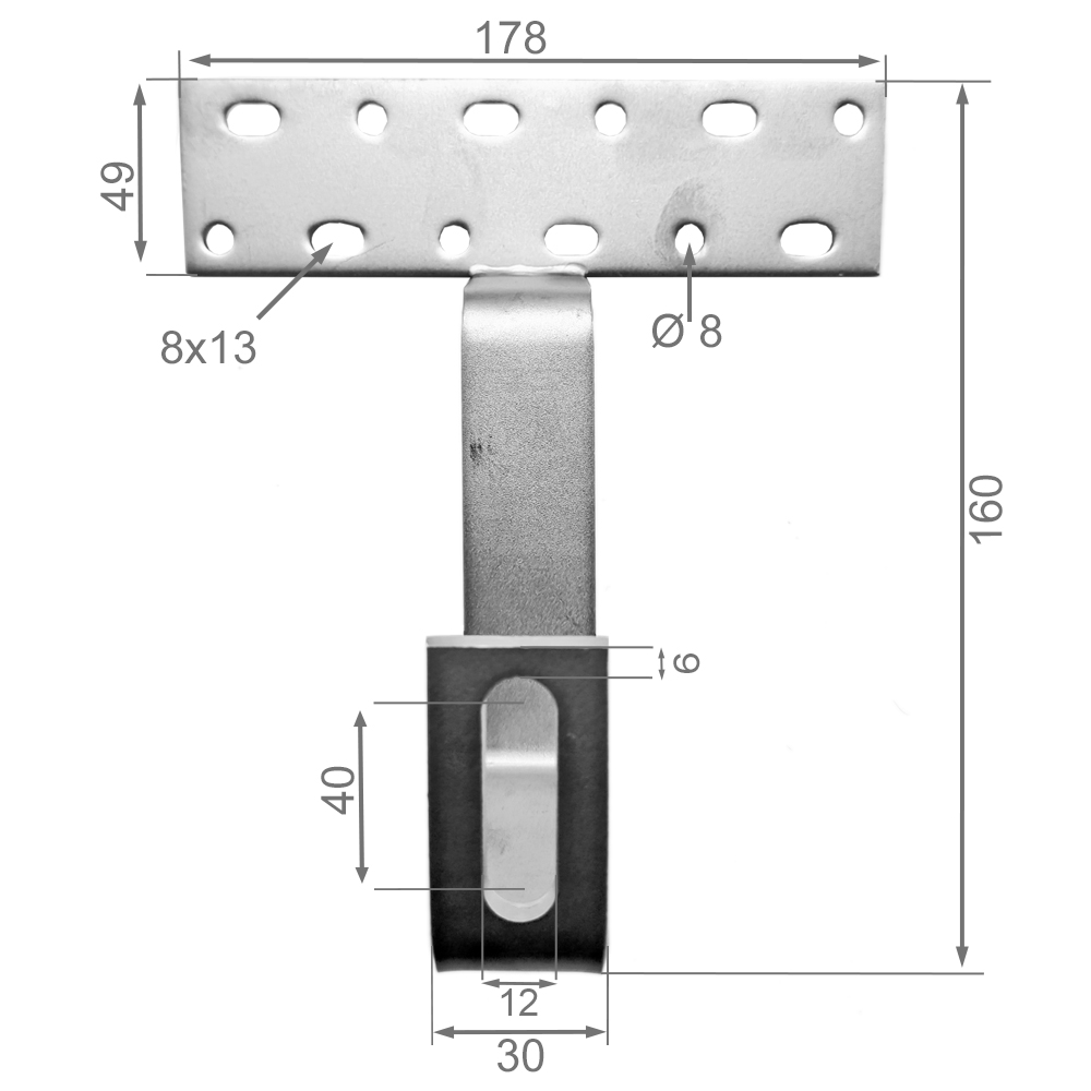 3326-TZ-01 Dachhaken Edelstahl für Dachsteine, Dachziegel und Dachpfannen - 0% MwSt.