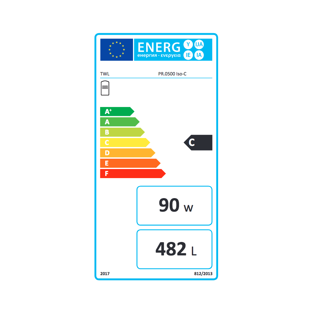 PR-500-IsoC TWL Pufferspeicher PR 500 Liter - ÖkoLine-C Isolierung
