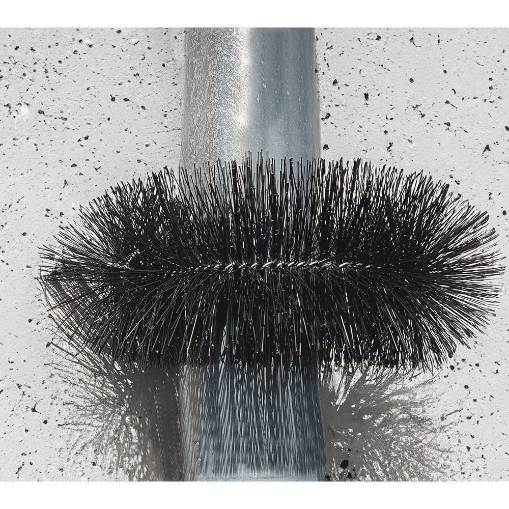 1057-05 1,20 Meter Schutzbürste Ø 19cm Vogel Taube Marder Nager Solaranlage Photovoltaik Regenrinne