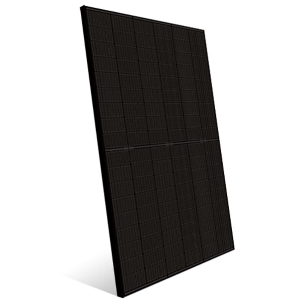 1800Wp Balkonkraftwerk 4x450Wp Jolywood Fullblack + Growatt NEO 1600M-X2 (drosselbar auf 800W) Wechselrichter + Solarhalterung für Fassade oder Schrägdach