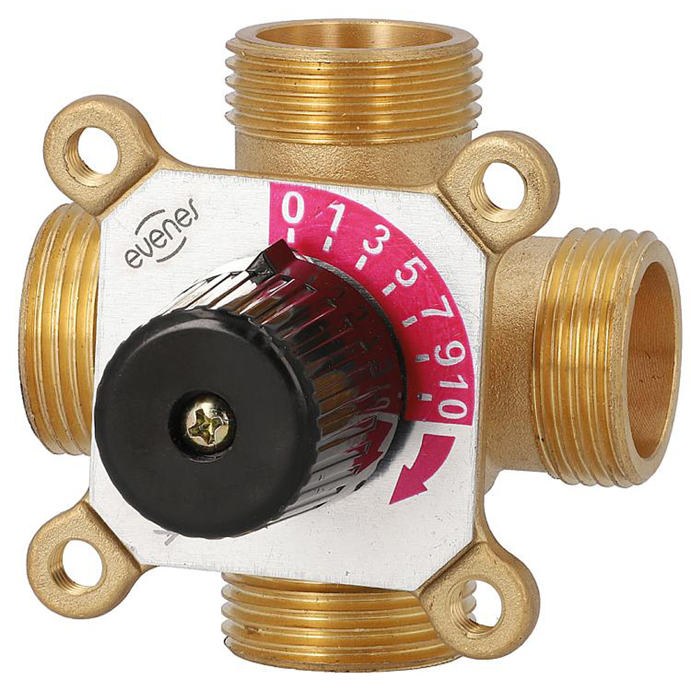 4-Wegemischer Easyflow AG DN32 1 1/4" KV9,0 Umschaltventil 4-Wege-Mischer Typ 4A