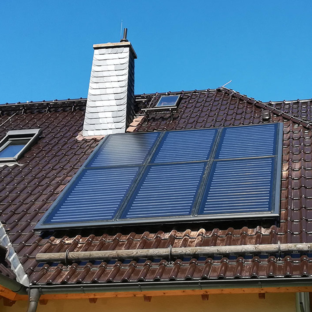 Aufdach Montageset für STI FKF 200 Vertikal-Flachkollektoren - einreihig mit Snap Cover Aufdach Montageset für STI FKF 200 Vertikal-Flachkollektoren - einreihig mit Snap Cover