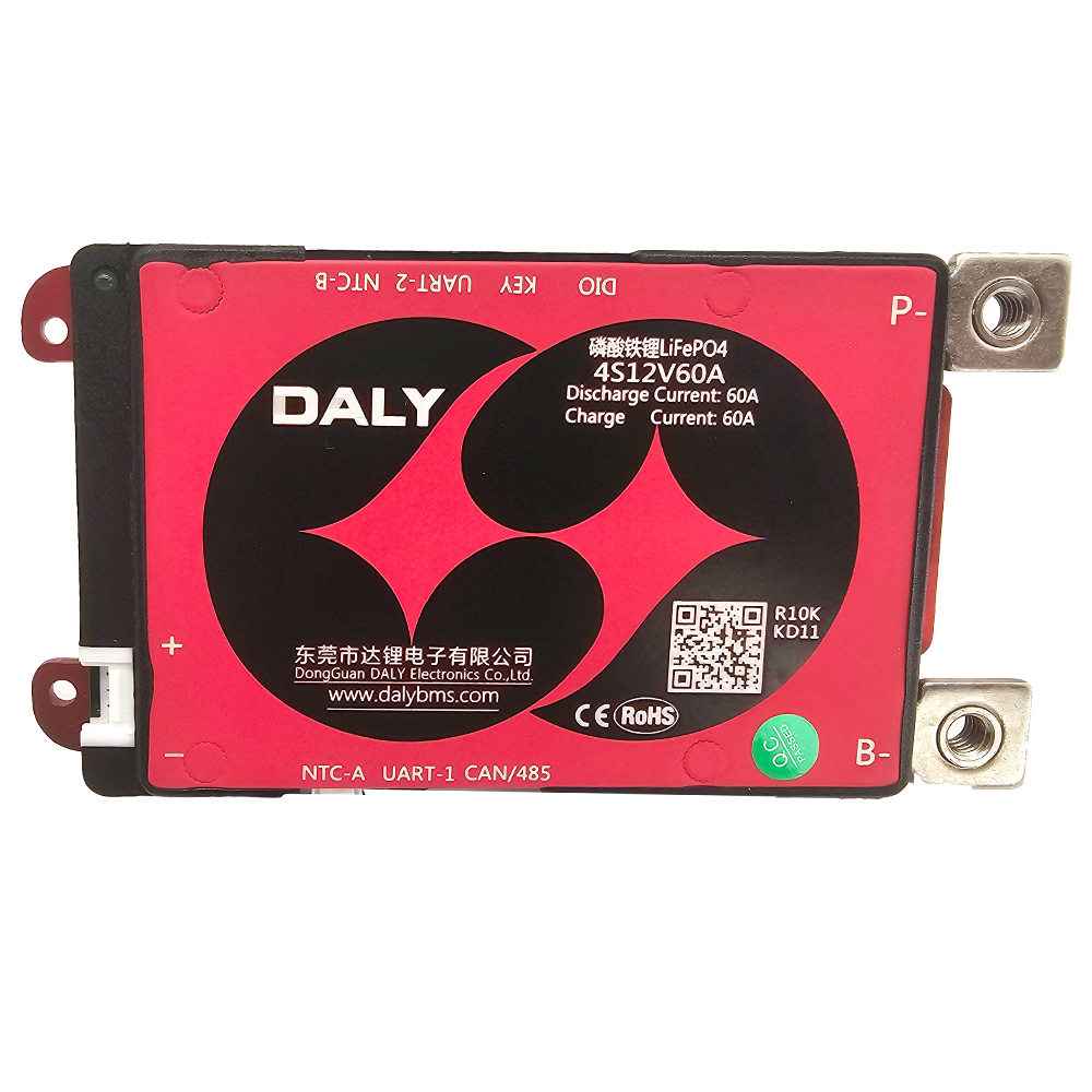 DALY Smart BMS LiFePO4 4S 12V 60A Battery Protection Board UART/RS485/CAN Balancing USB Bluetooth - 0% MwSt.