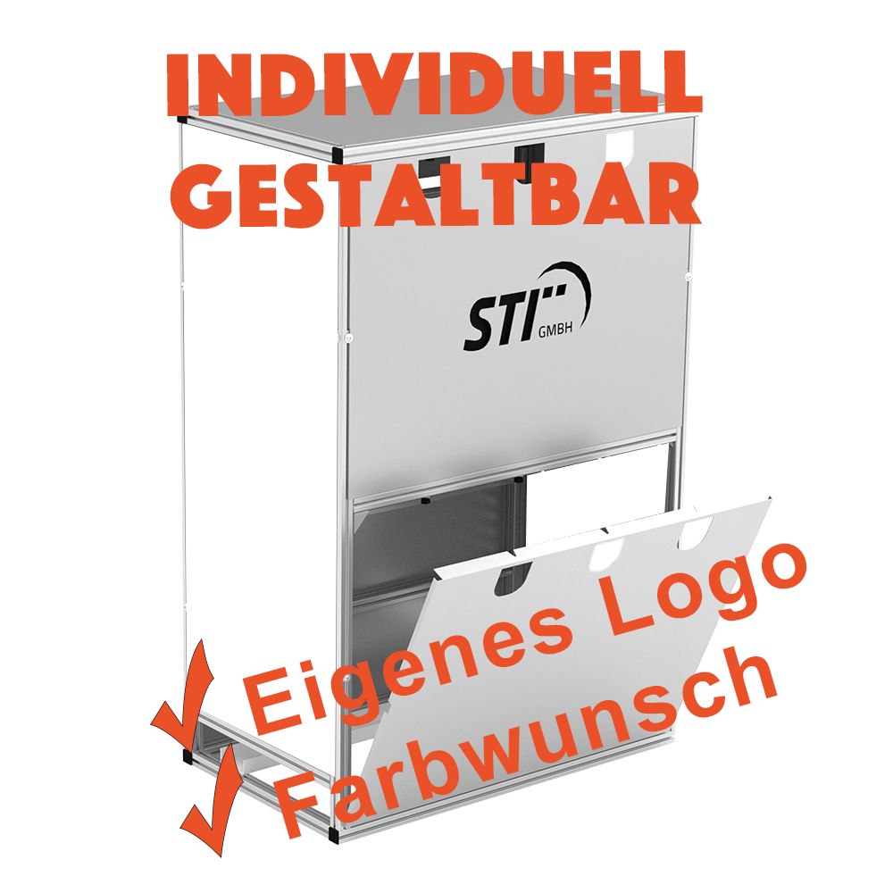 Erweiterung für Wechselrichterunterstand Größe XL Gehäuse für Wechselrichter und Anlagenkomponenten