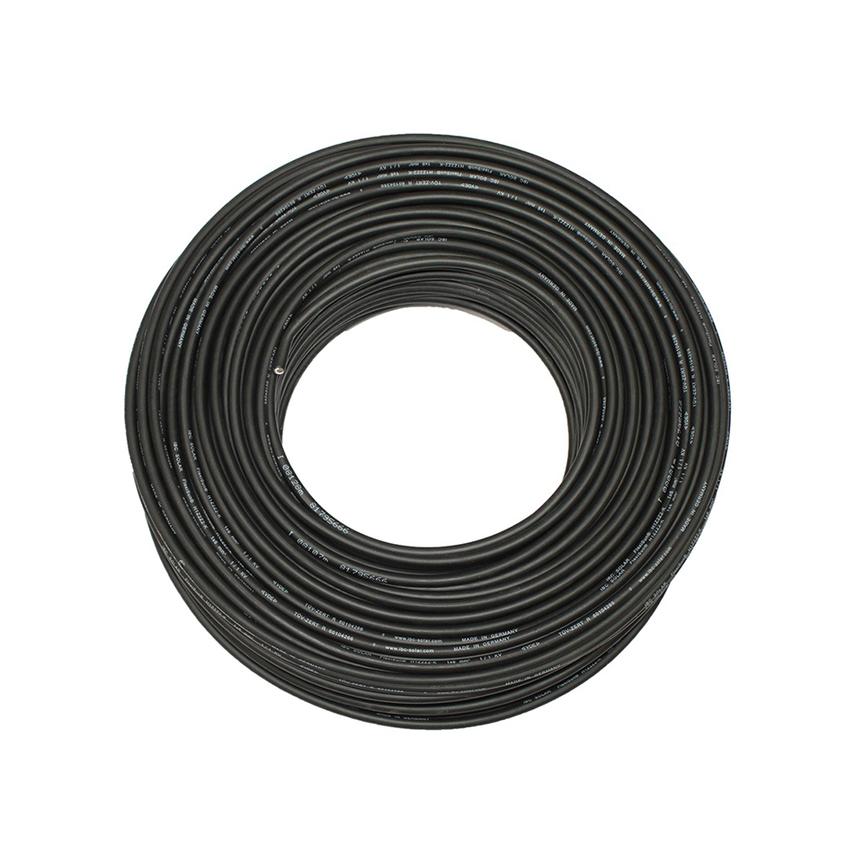 PV-Solarkabel IBC FlexiSun 1x4mm² Schwarz – 100 Meter - 0% MwSt.