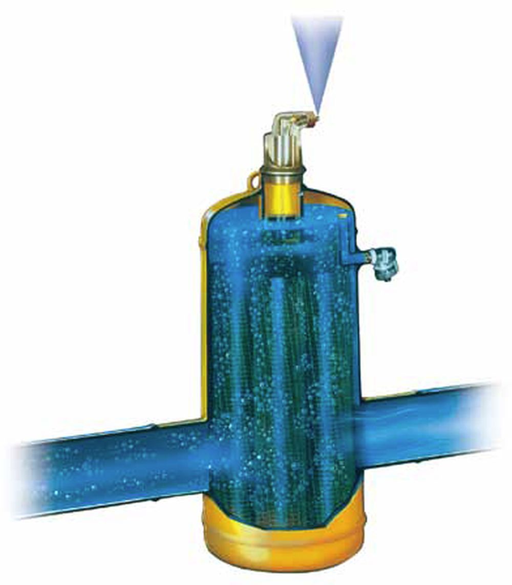 SpiroVent Mikroluftblasenabscheider AutoClose Luftabscheider SOLAR Entlüfter