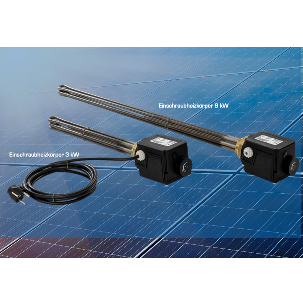 Elektroheizstab 9kW Gewinde 1 1/2" regelbar mit AC-Thor 9s Manager Einschraubheizkörper B-Ware Elektroheizstab 9kW Gewinde 1 1/2" regelbar mit AC-Thor 9s Manager Einschraubheizkörper B-Ware