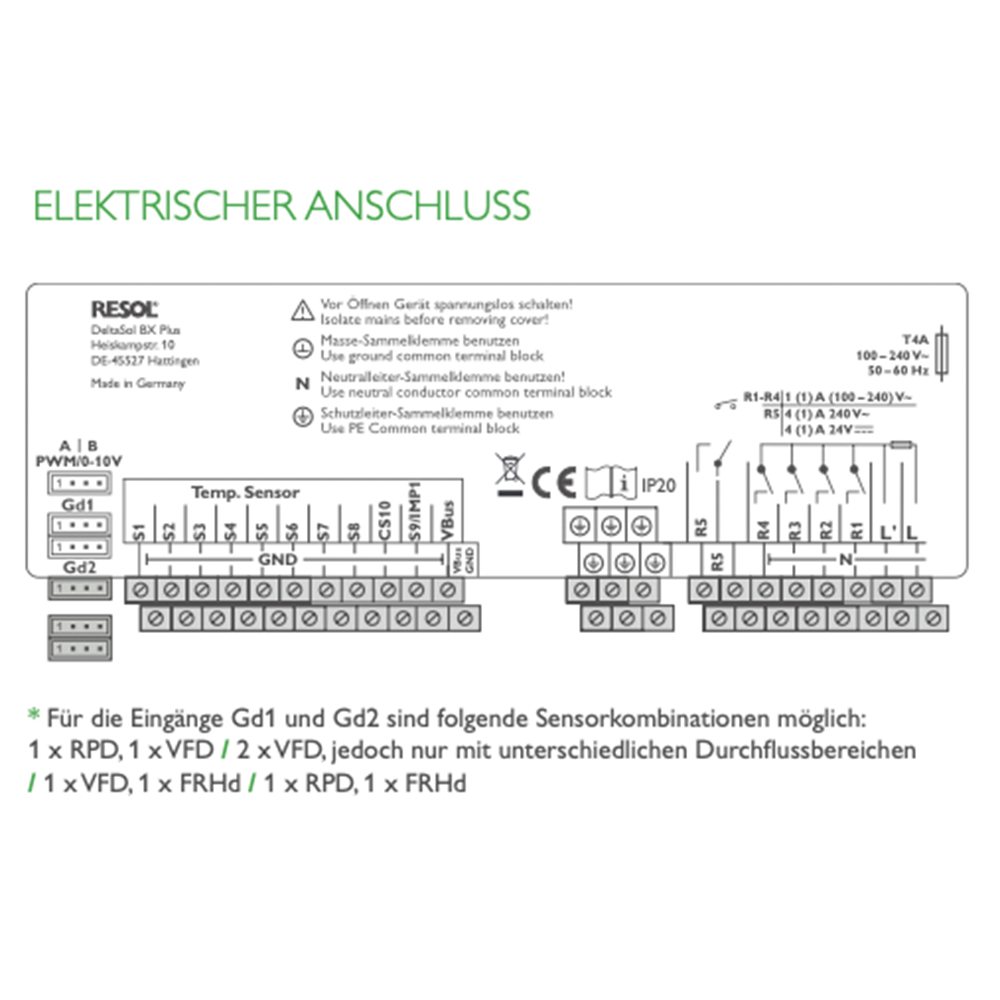 11500130-03 Solarsteuerung Resol DeltaSol BX Plus (ohne Fühler)