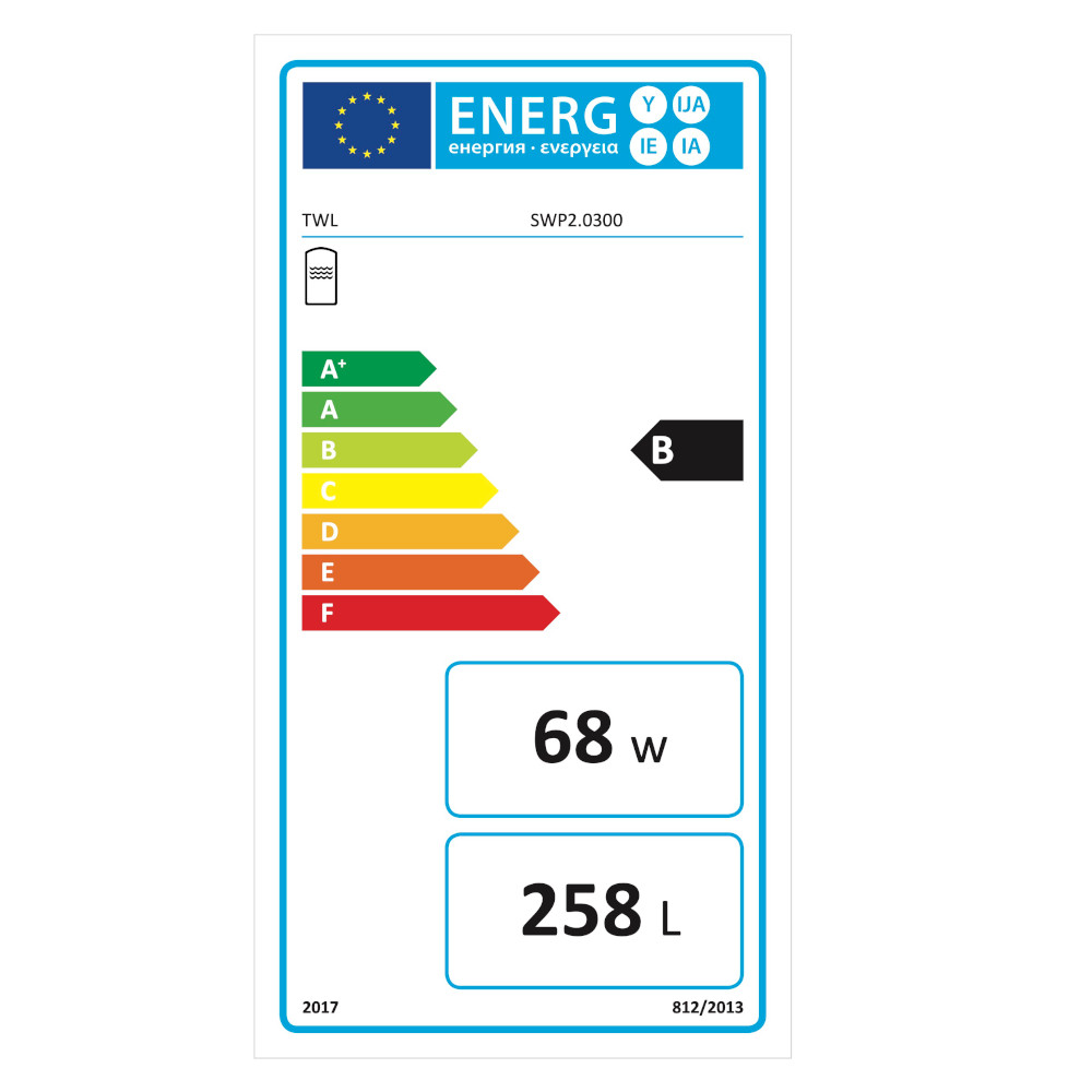 SWP2-0300_ERP-B Emaillierter Hochleistungs-Solarspeicher 2x Wärmetauscher Trinkwasserspeicher
