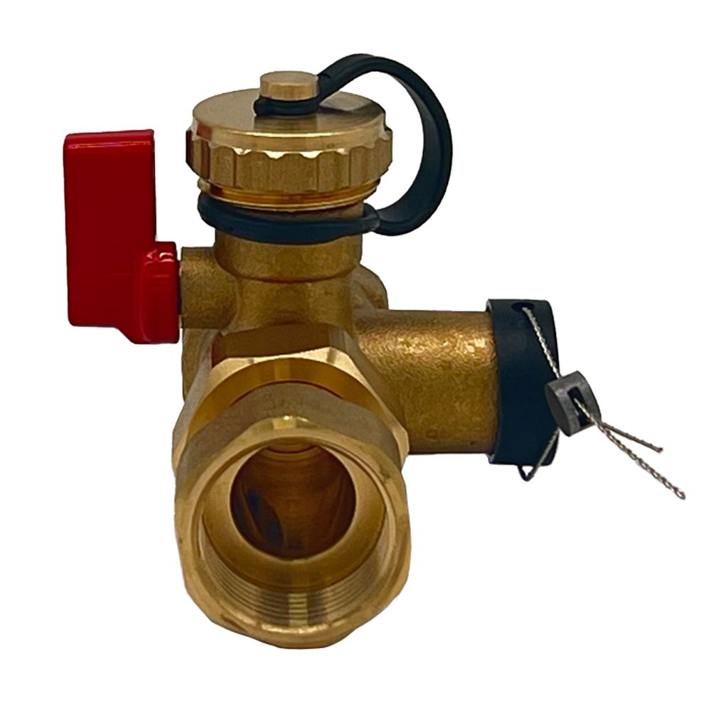 9002128_02 3/4" DN20 Kappenventil mit KFE-Hahn Absperrventil Entleerungsventil Wartungsventil