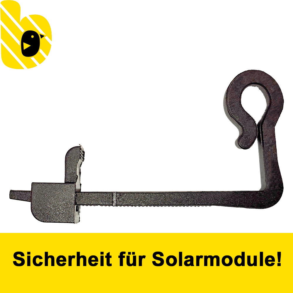 Birdstop Kunstoffclip - Zubehör Vogelschutz für Solaranlagen – Marderschutz für PV-Module & Dach Birdstop Kunstoffclip - Zubehör Vogelschutz für Solaranlagen – Marderschutz für PV-Module & Dach