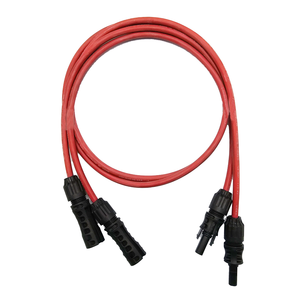 Solar Verlängerungskabel mit MC4-Steckverbindern – IBC FlexiSun 1x6mm² Rot - 0% MwSt.