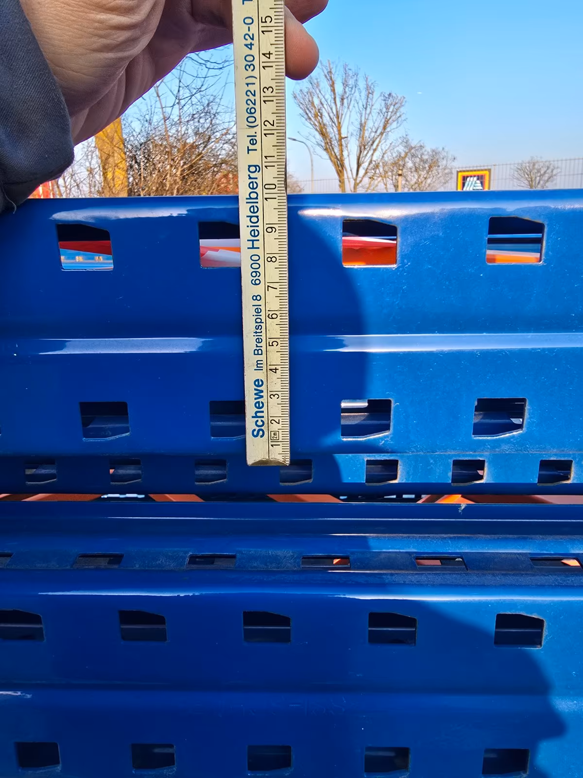 SSI SCHÄFER PR 600 Palettenregal – Grundfeld H 8600 mm, 3 Traversen, Feldlast 9.900 kg Kopie