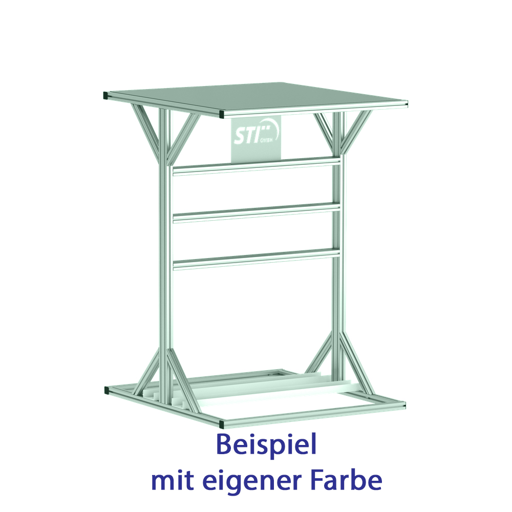 Wechselrichterunterstand DUO – Offene Aluminium-Schutzkonstruktion mit Dach für zwei Wechselrichter, stabiler Profilrahmen, modular erweiterbar