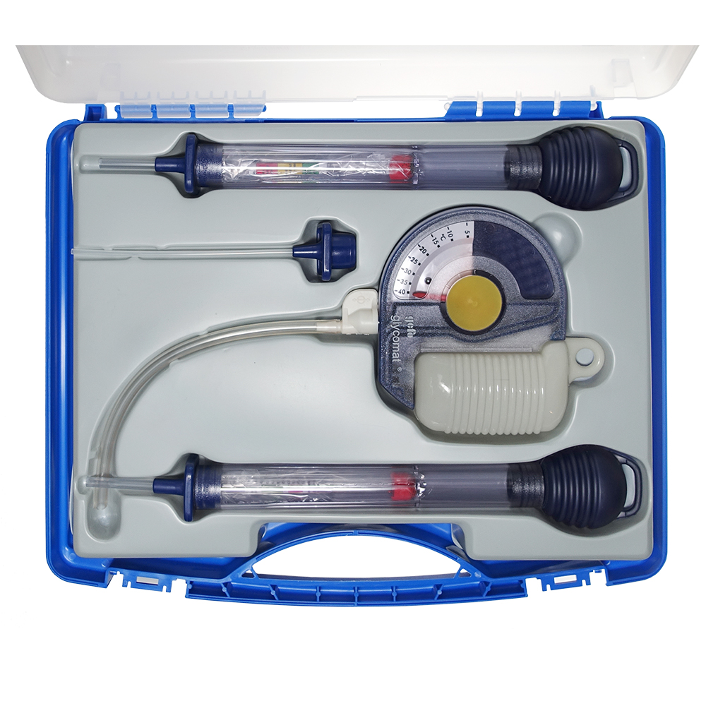 Prüfset Frostschutzprüfer Aräometer Akkusäureprüfer für Solarthermie, KFZ und Batterien Prüfset Frostschutzprüfer Aräometer Akkusäureprüfer für Solarthermie, KFZ und Batterien