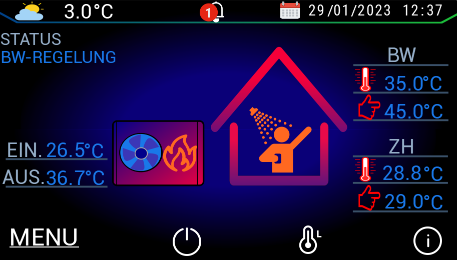 Sunex Hydra Box M EVI 6 kW – Intelligentes Hydraulikmodul für Sunex Wärmepumpe NEXUS M EVI