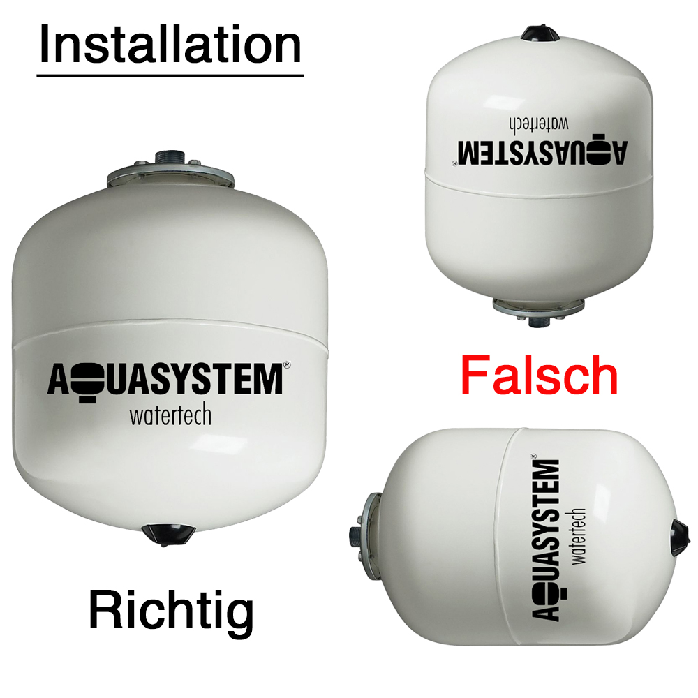 Solar-Ausdehnungsgefäß 8L - 18L - 24L Membran Druckausdehnungsgefäß Druckausgleichsgefäß