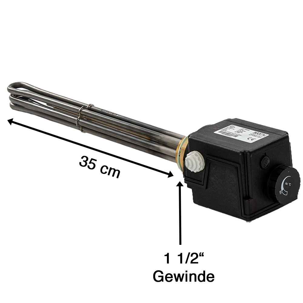 MyPV Elektroheizstab 3kW Gewinde 1 1/2" regelbar mit AC-Thor Manager MyPV Elektroheizstab 3kW Gewinde 1 1/2" regelbar mit AC-Thor Manager