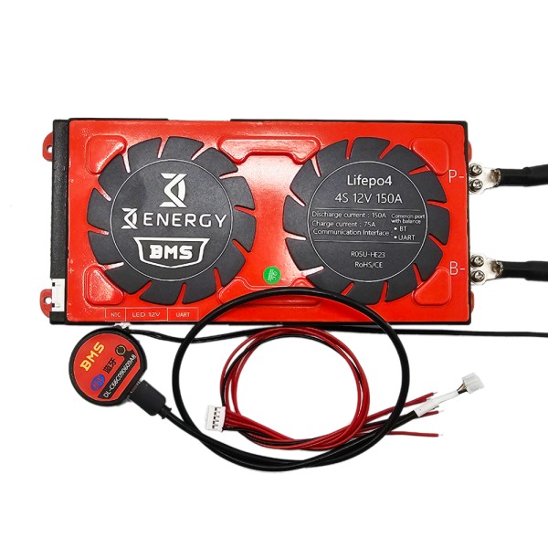 DALY Batterie-Management-System Smart BMS für 4 x LifePO4 Zellen - 150A - 12V - 0% MwSt.