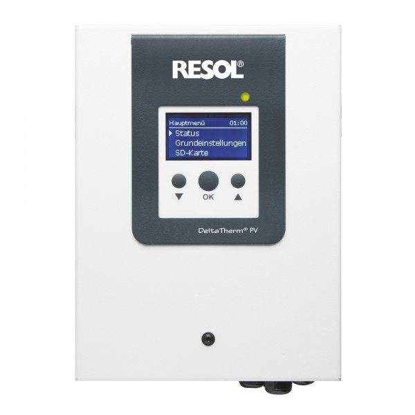 Resol DeltaTherm PV – Power-to-Heat-Regler (inkl. Sensormodul, 3 Stromsensoren und 1x FRP6)