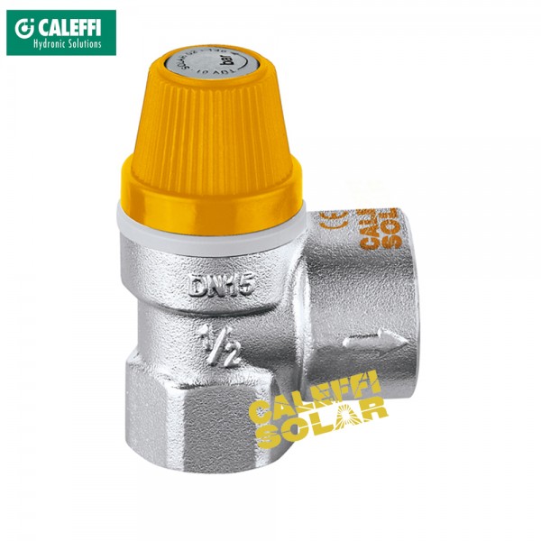 Caleffi Solar Membran Sicherheitsventil 3 bar bis 10 bar 1/2“ x 3/4“ Überdruckventil