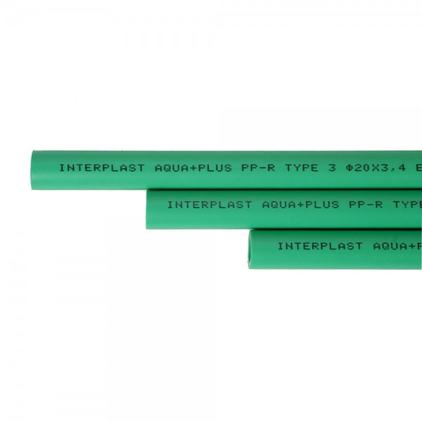 5 x Aqua Plus - Fusiotherm PPR Rohr Stangen L = 2m d = 25 x 4,2 mm, grün